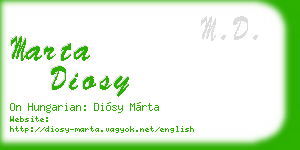 marta diosy business card