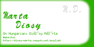 marta diosy business card